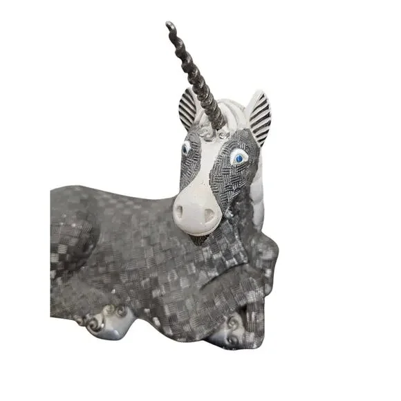 Rinconada Unicorn Figure Wildlife Series Large Limited Edition Hand Made Uruguay